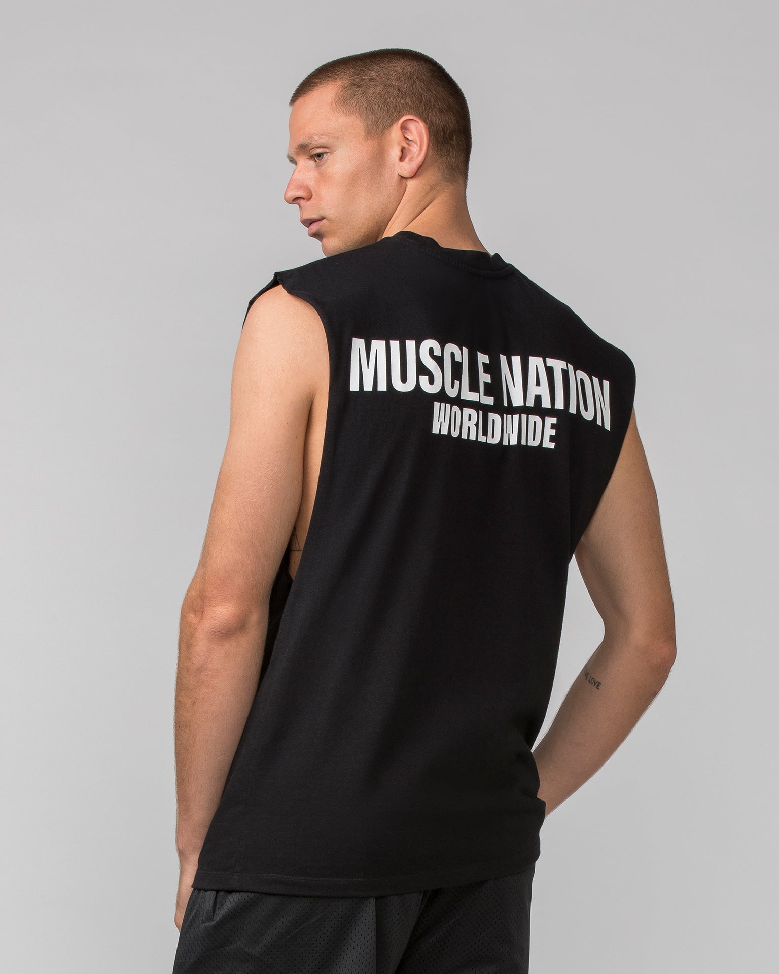 Worldwide Muscle Tank - Black-Singlets & Tanks-S-062402 BLK-S-MNAPPRL31737-4-Muscle Nation