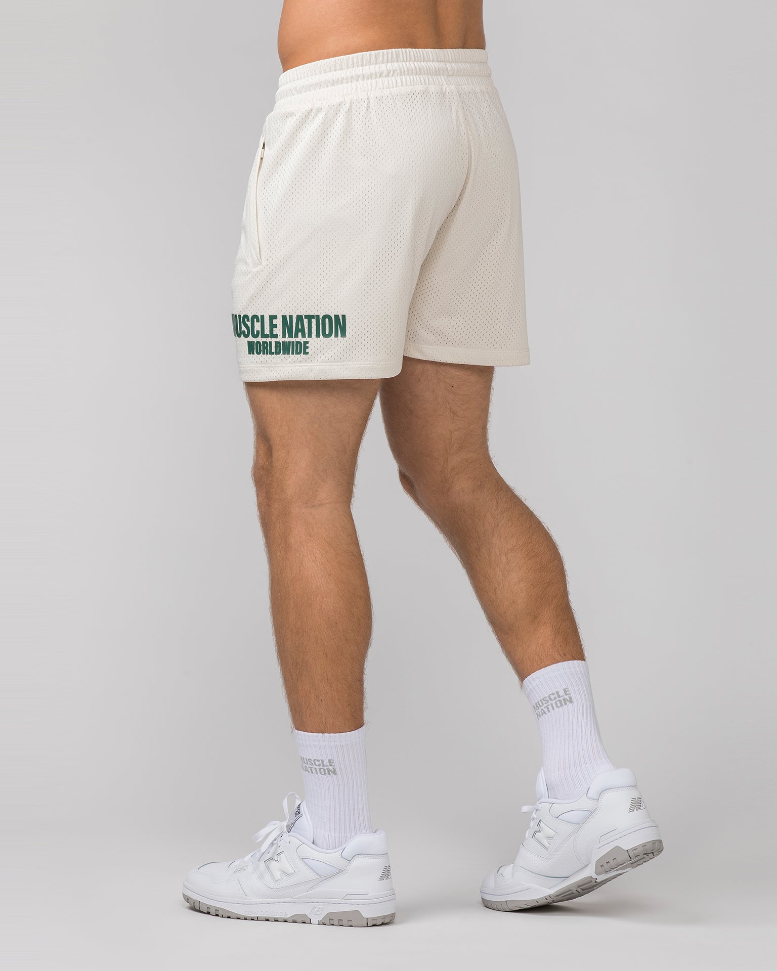 Worldwide Lay Up 3.5" Shorts - Travertine-Shorts-S-062404TRAV-S-MNAPPRL31779-5-Muscle Nation