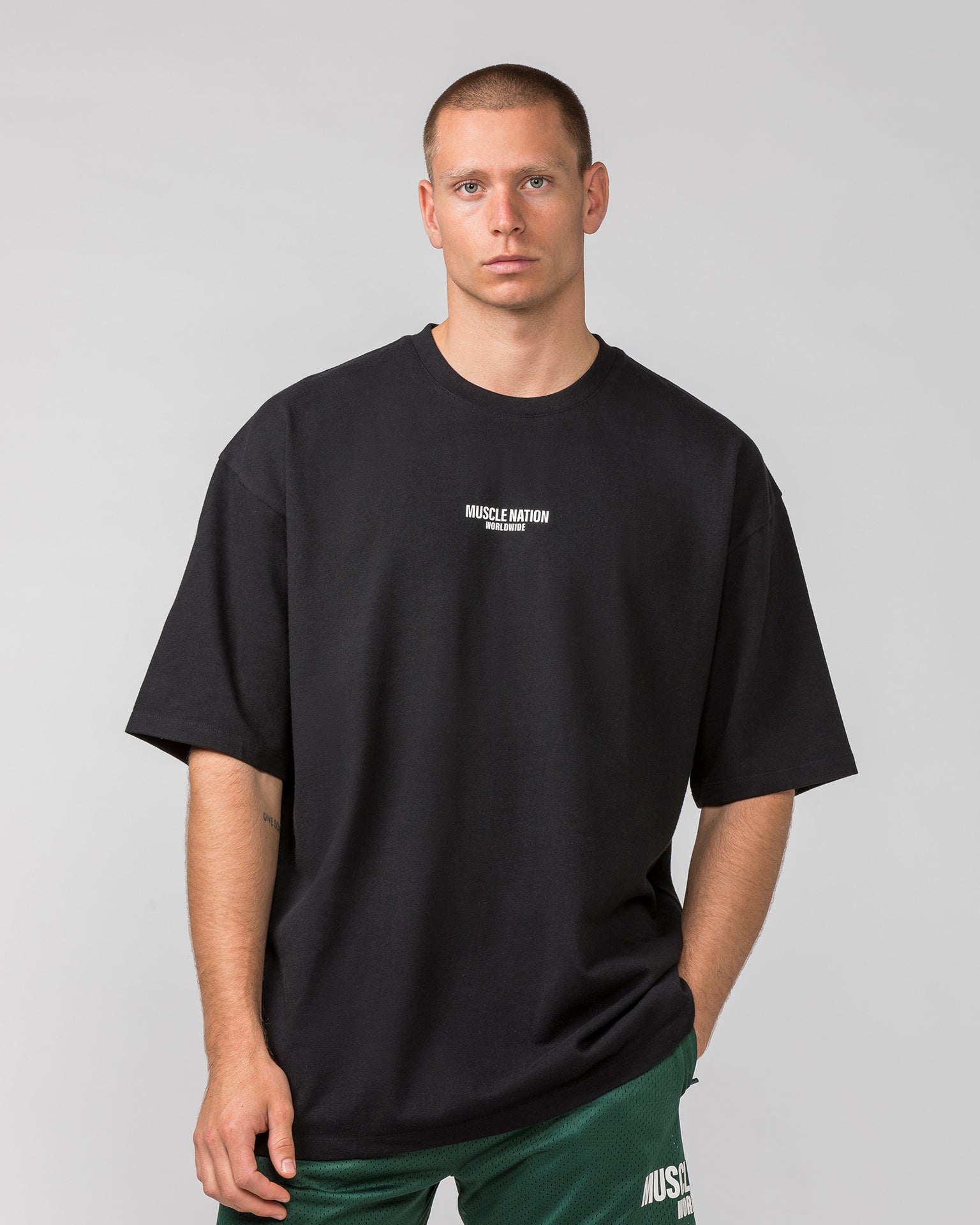 Worldwide Pump Cover - Black-T-Shirts-XS-062401BLK-XS-MNAPPRL31705-3-Muscle Nation