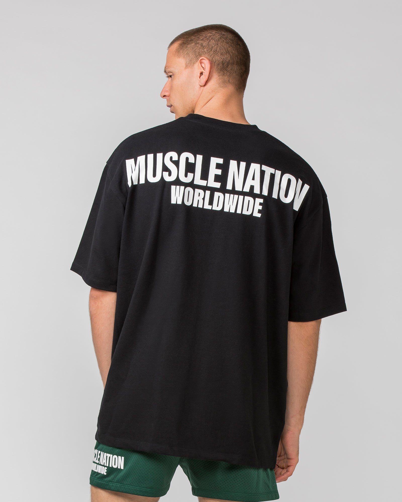 Worldwide Pump Cover - Black-T-Shirts-XS-062401BLK-XS-MNAPPRL31705-2-Muscle Nation