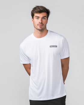 Relaxed Active Tee - White-T-Shirts-S-022437WHT-S-MNAPPRL29726-1-Muscle Nation