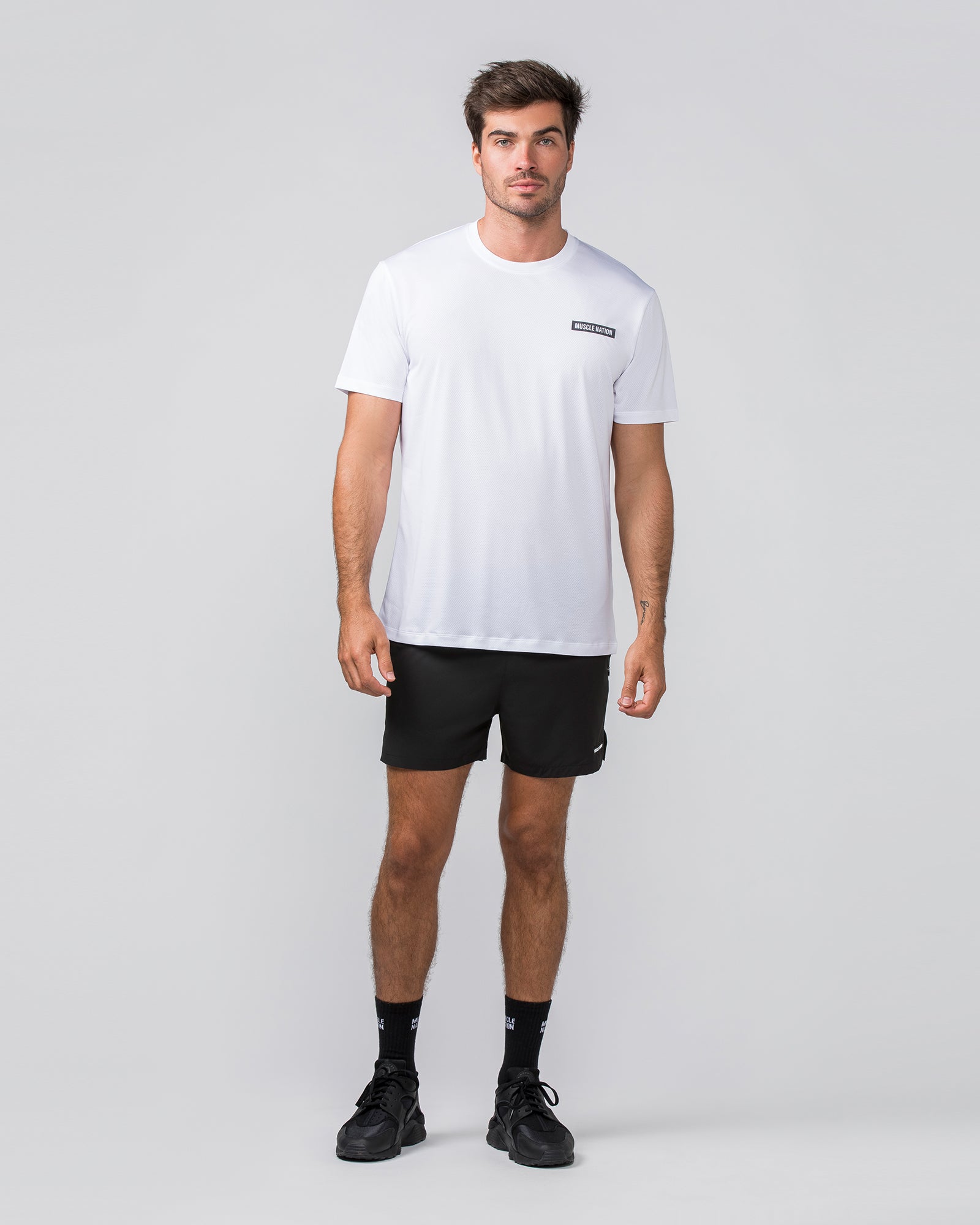 Relaxed Active Tee - White-T-Shirts-S-022437WHT-S-MNAPPRL29726-5-Muscle Nation