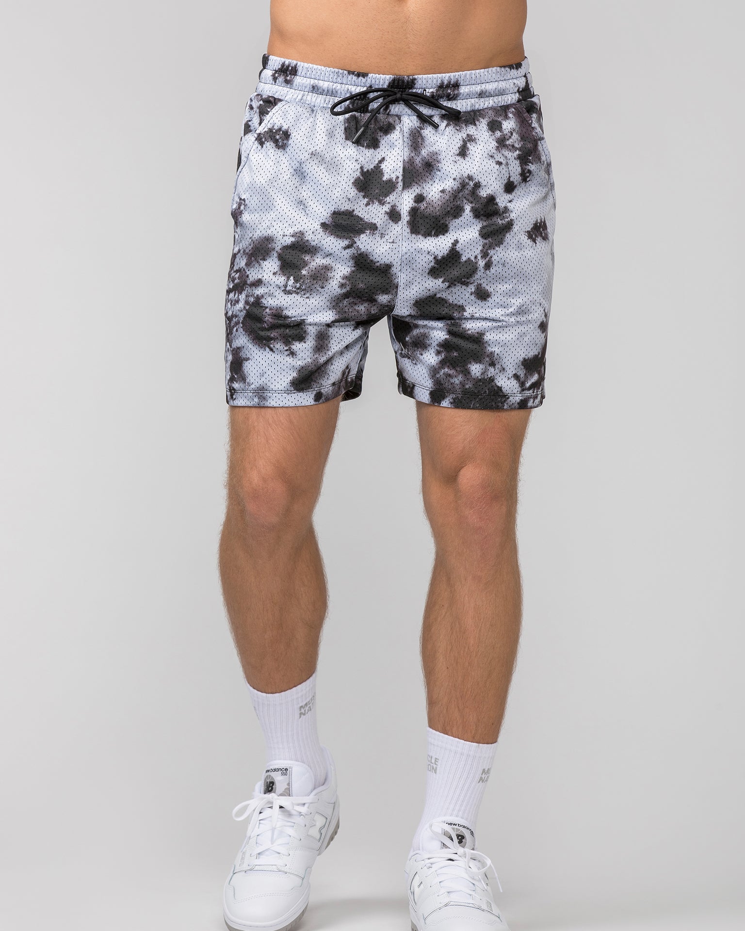 Lay Up 5" Shorts - Tie Dye Print-Shorts-S-052418GRHPR-S-MNAPPRL30346-2-Muscle Nation
