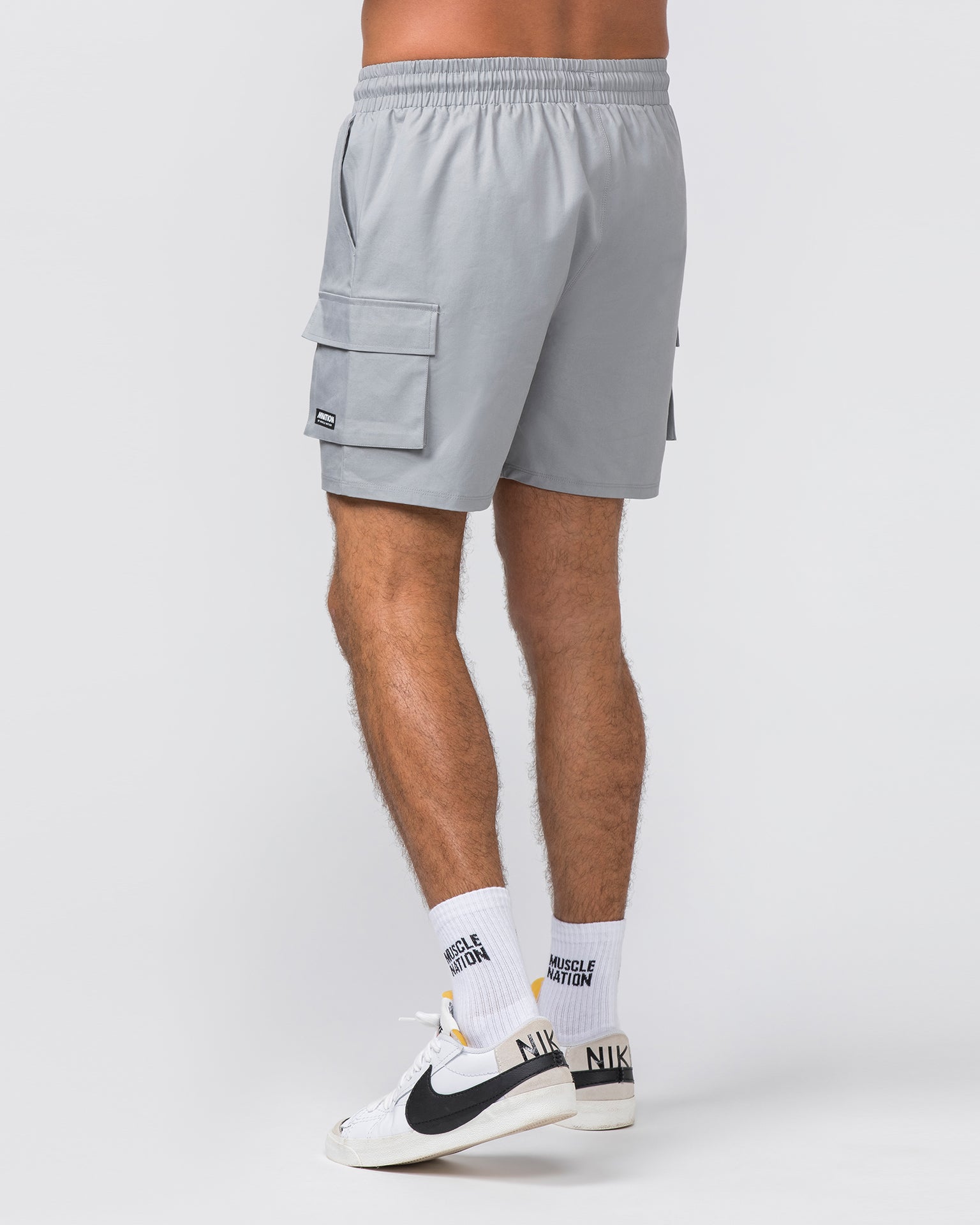 Daily Cargo 5" Shorts - Jet Grey-Shorts-S-042346JETGRY-S-MNAPPRL30882-5-Muscle Nation