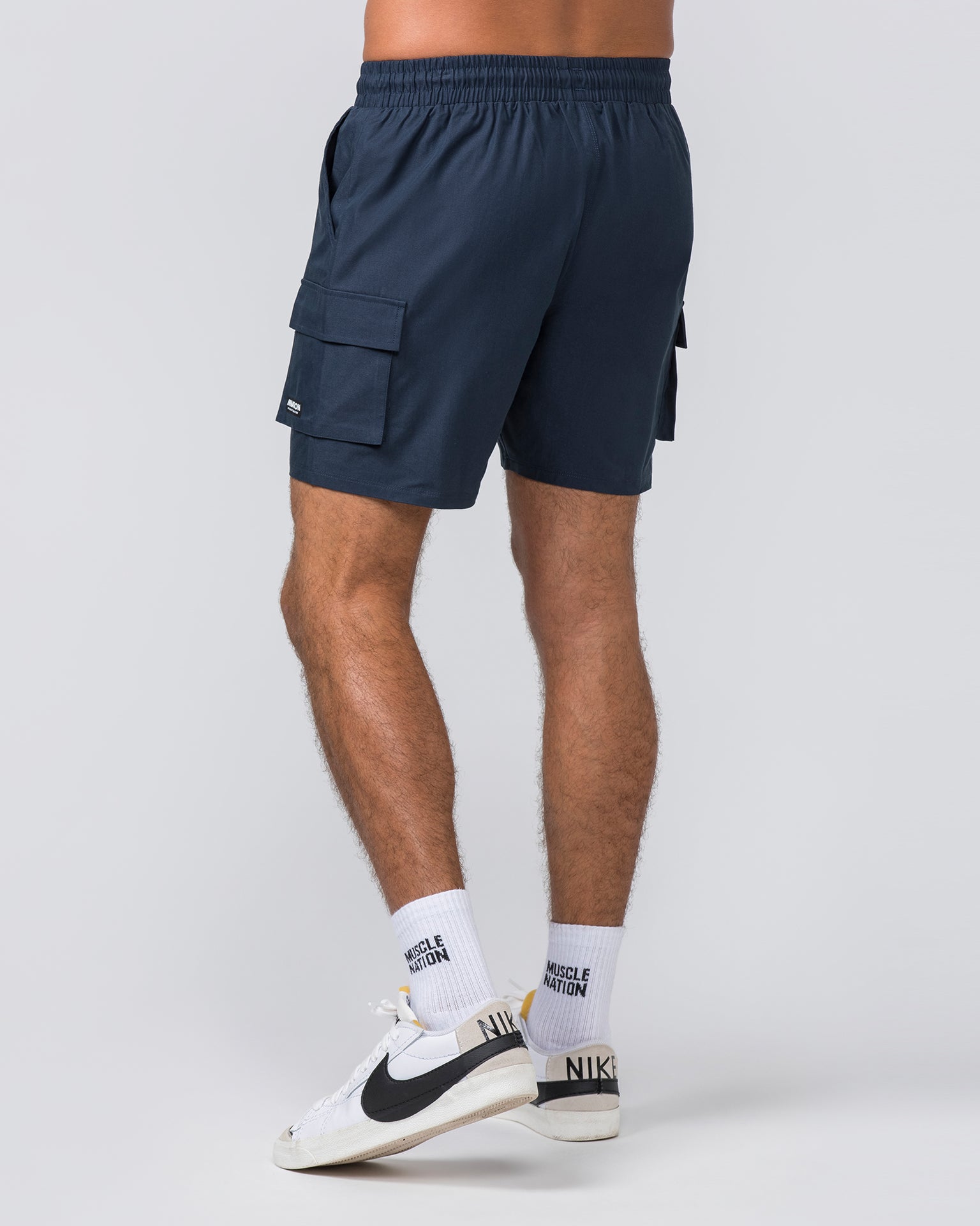 Daily Cargo 5" Shorts - Navy-Shorts-S-042346NAVY-S-MNAPPRL30896-4-Muscle Nation