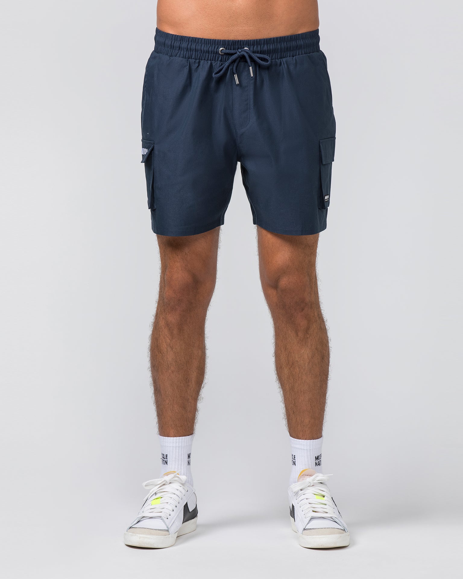 Daily Cargo 5" Shorts - Navy-Shorts-S-042346NAVY-S-MNAPPRL30896-2-Muscle Nation