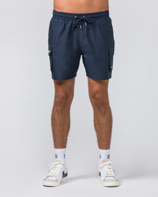 Daily Cargo 5" Shorts - Navy-Shorts-S-042346NAVY-S-MNAPPRL30896-2-Muscle Nation