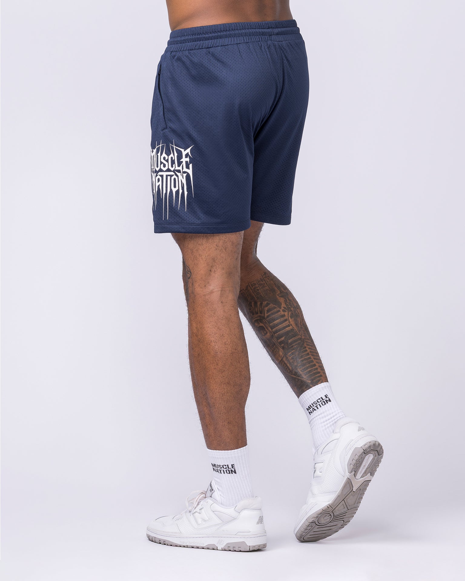 Metalcore Lay Up 5" Shorts - Navy-Shorts-S-022616NAVY-S-MNAPPRL48621-2-Muscle Nation
