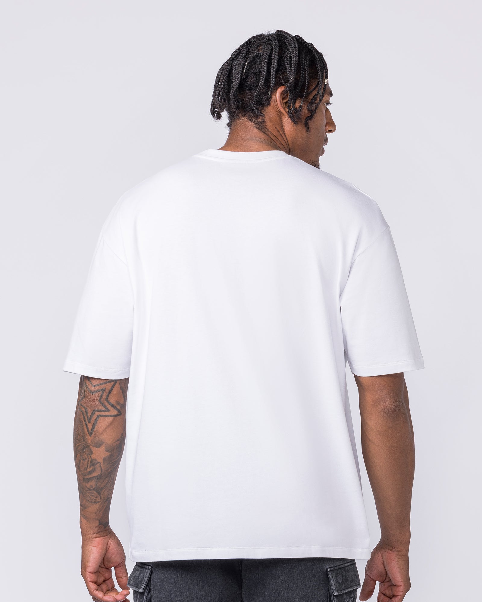 Metalcore Oversized Tee - White-T-Shirts-XS-022627WHT-XS-MNAPPRL48736-5-Muscle Nation