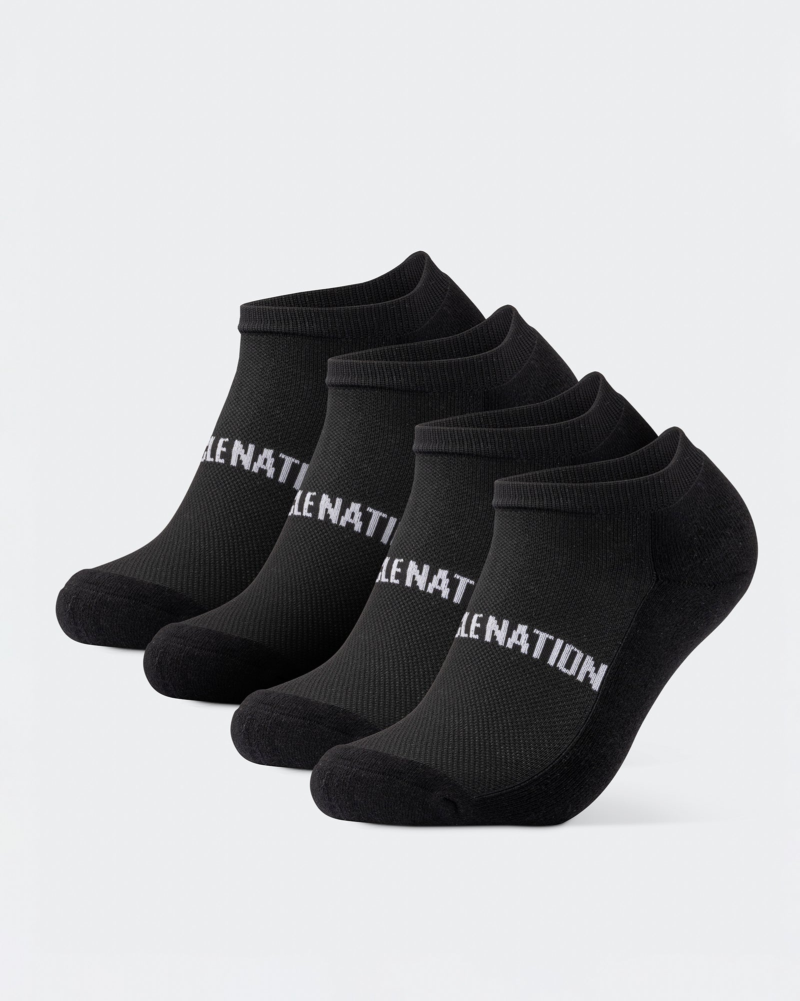 Mens Ankle Socks (2X Pack) - Black-Socks-ACC1125237BLK-MNAPPRL47954-1-Muscle Nation