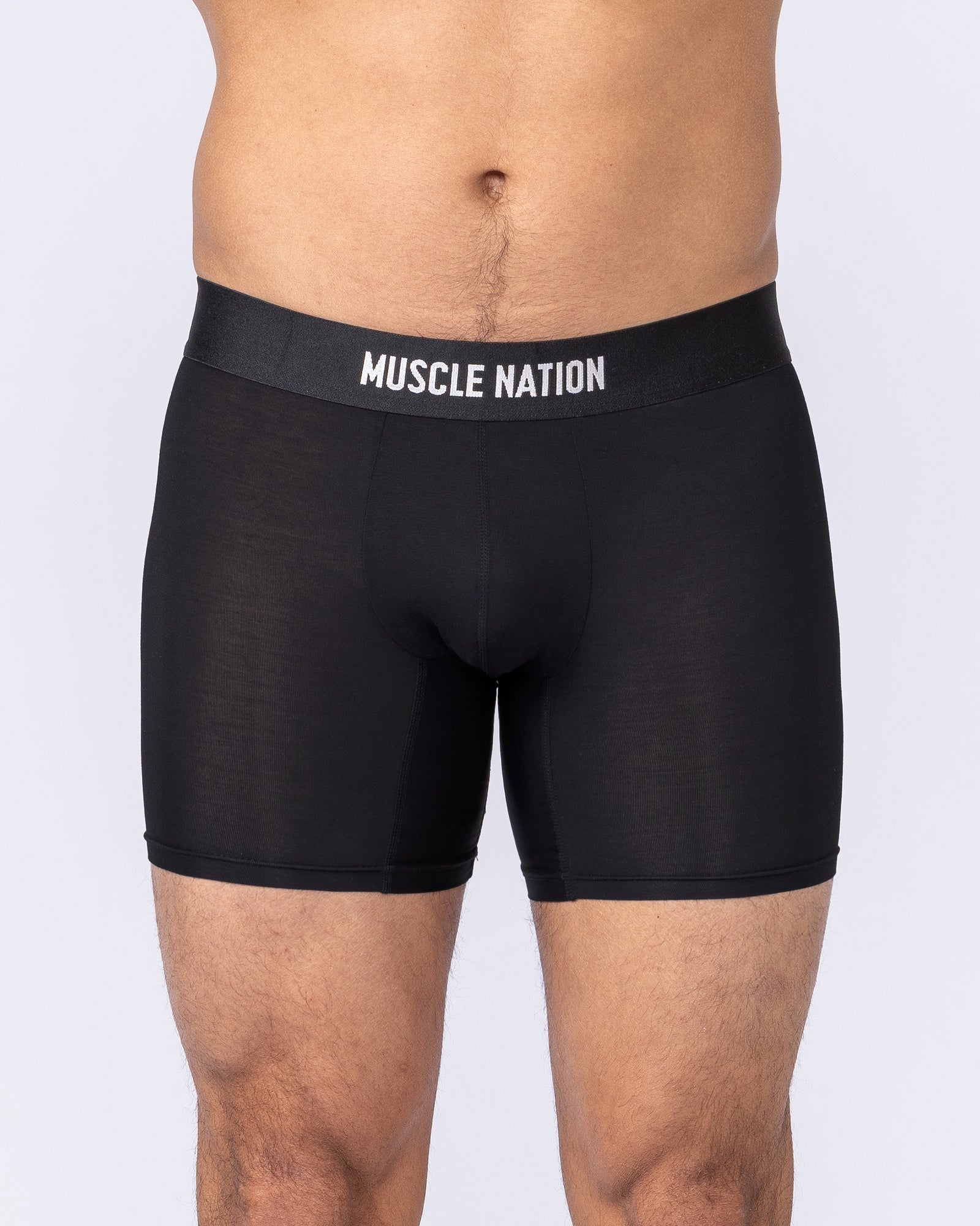 Mens Boxer Briefs - 3Pack - Black-Underwear-S-ACC022581BLK-S-MNAPPRL43588-3-Muscle Nation