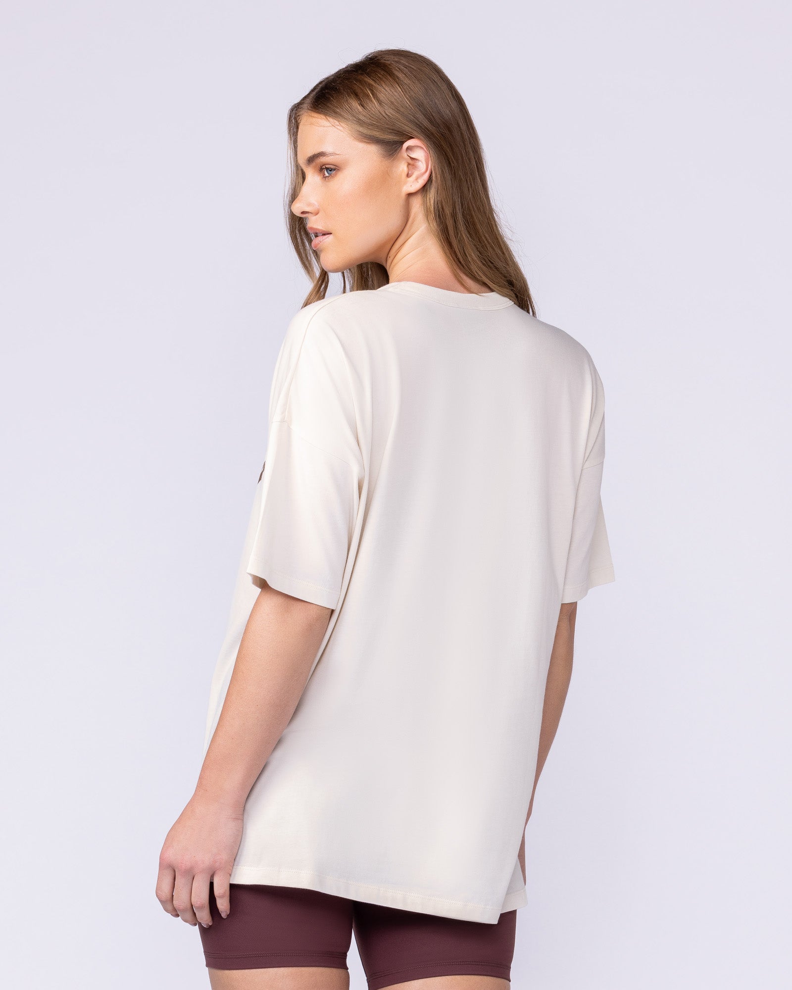 MN Saloon Oversized Tee - Travertine-T-Shirts-XXS-1125171TRAV-XXS-MNAPPRL45039-2-Muscle Nation