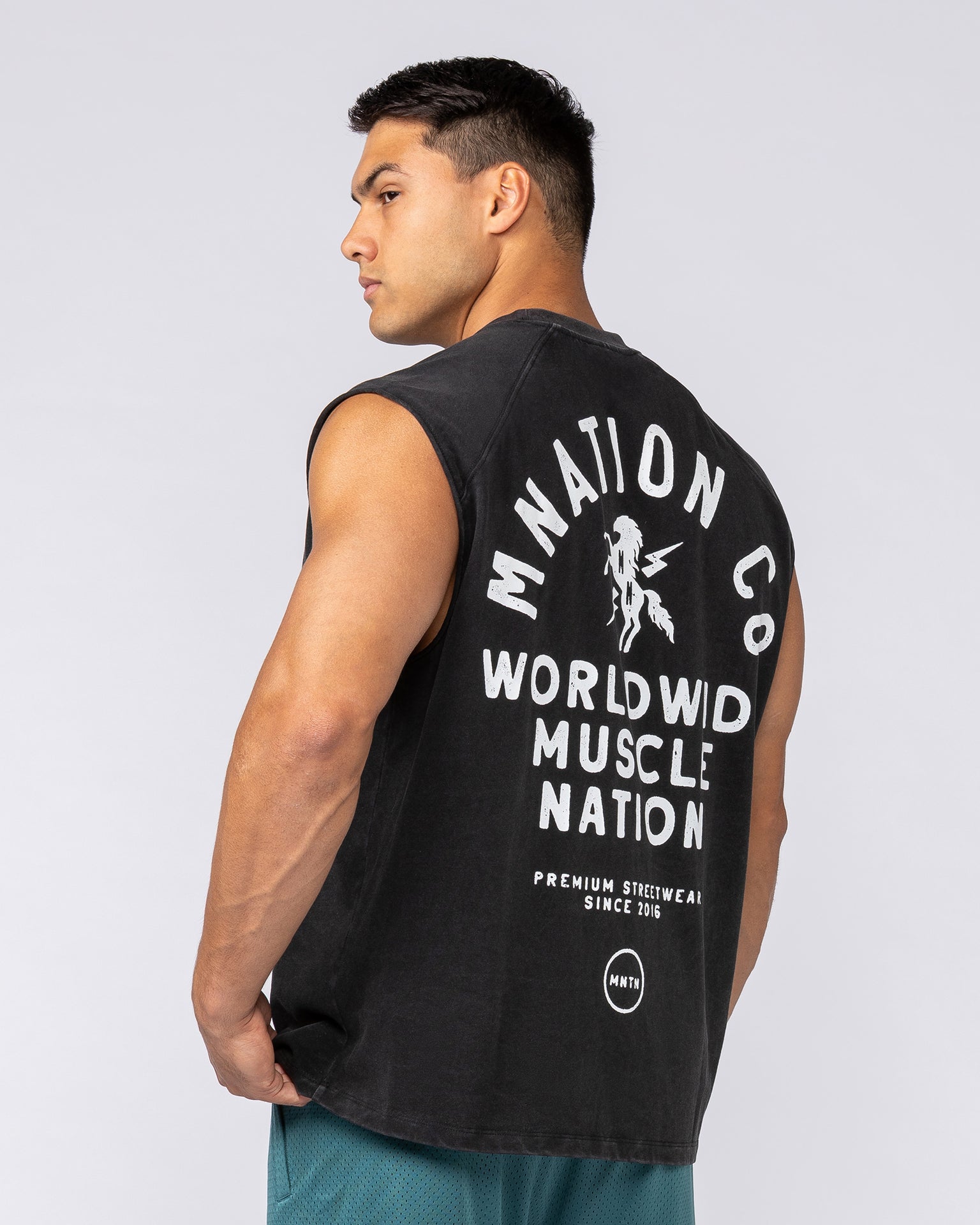 MNation Co Vintage Boxy Muscle Tank - Washed Black-Singlets & Tanks-XS-092537WSHBLK-XS-MNAPPRL44294-4-Muscle Nation