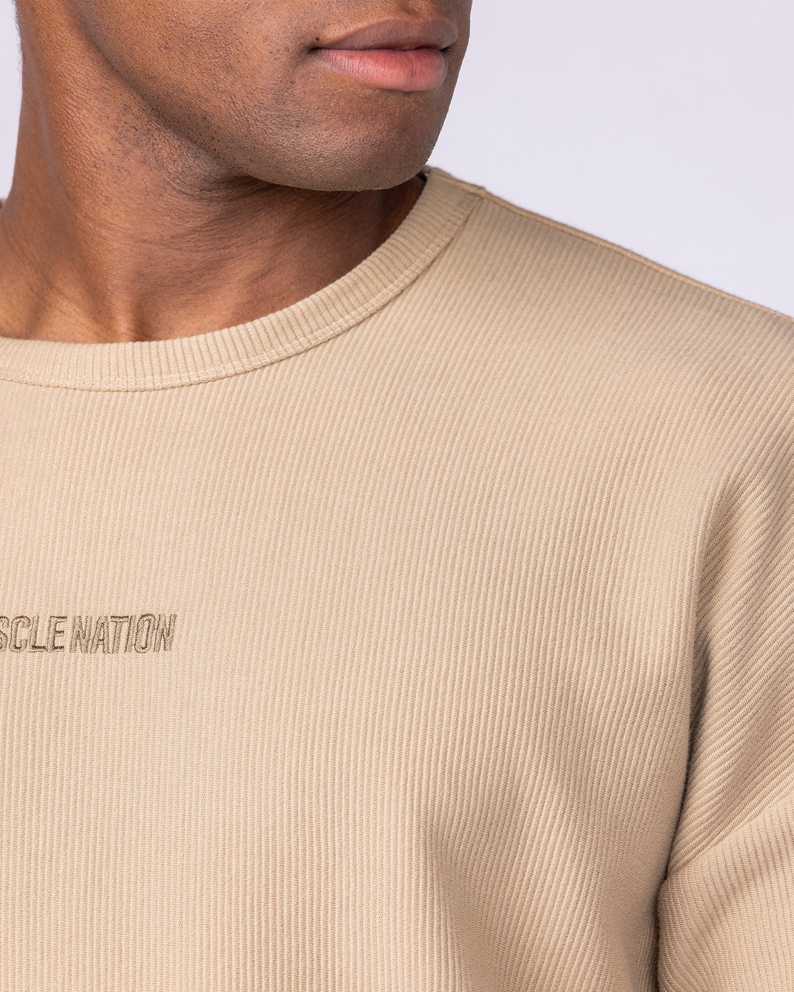 Oversized Jersey Tee - Butterscotch-Tops-S-1125223BTTRSTCH-S-MNAPPRL47592-2-Muscle Nation