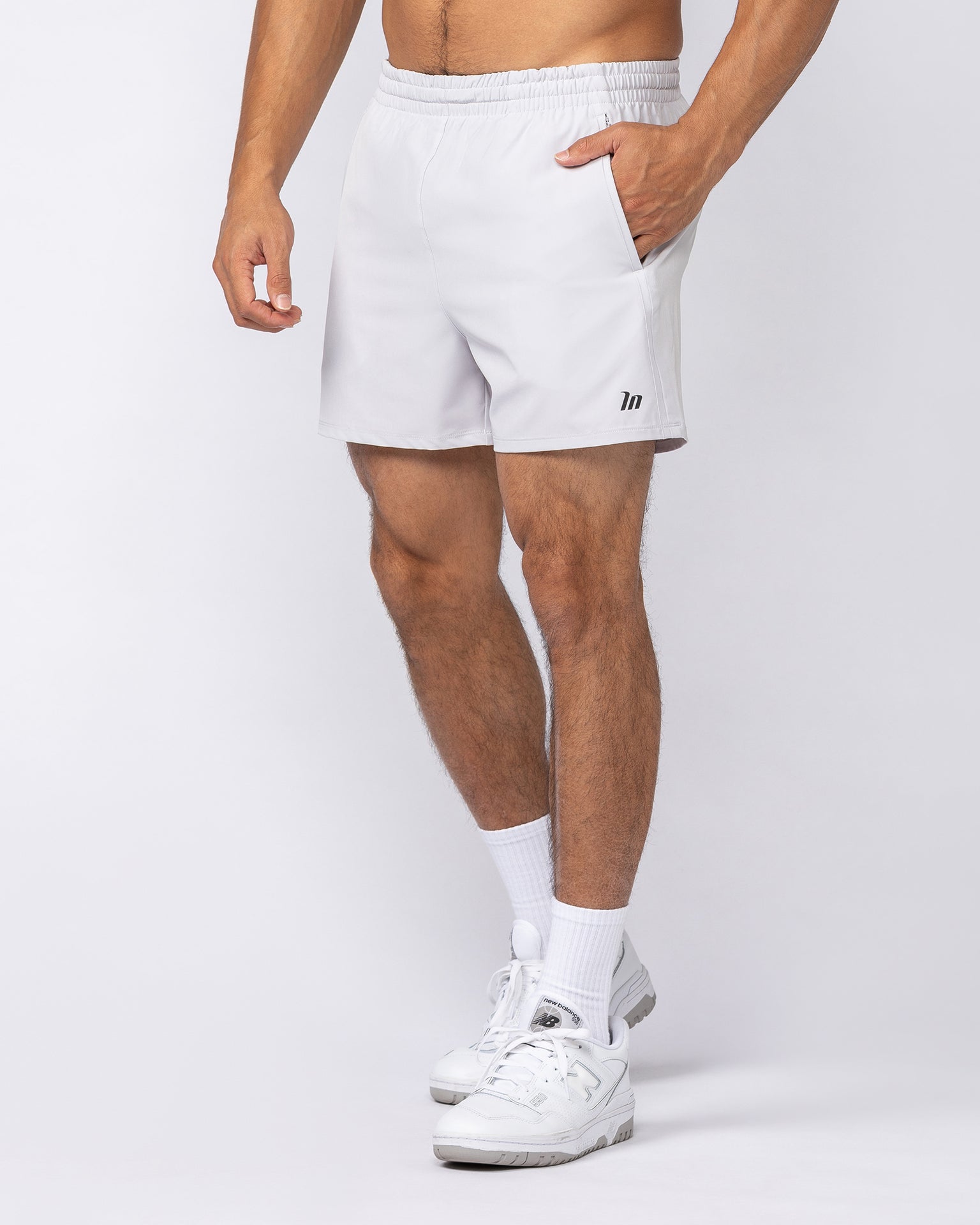 New Heights 4" Shorts - Ice Grey-Shorts-S-092529ICEGREY-S-MNAPPRL44248-1-Muscle Nation