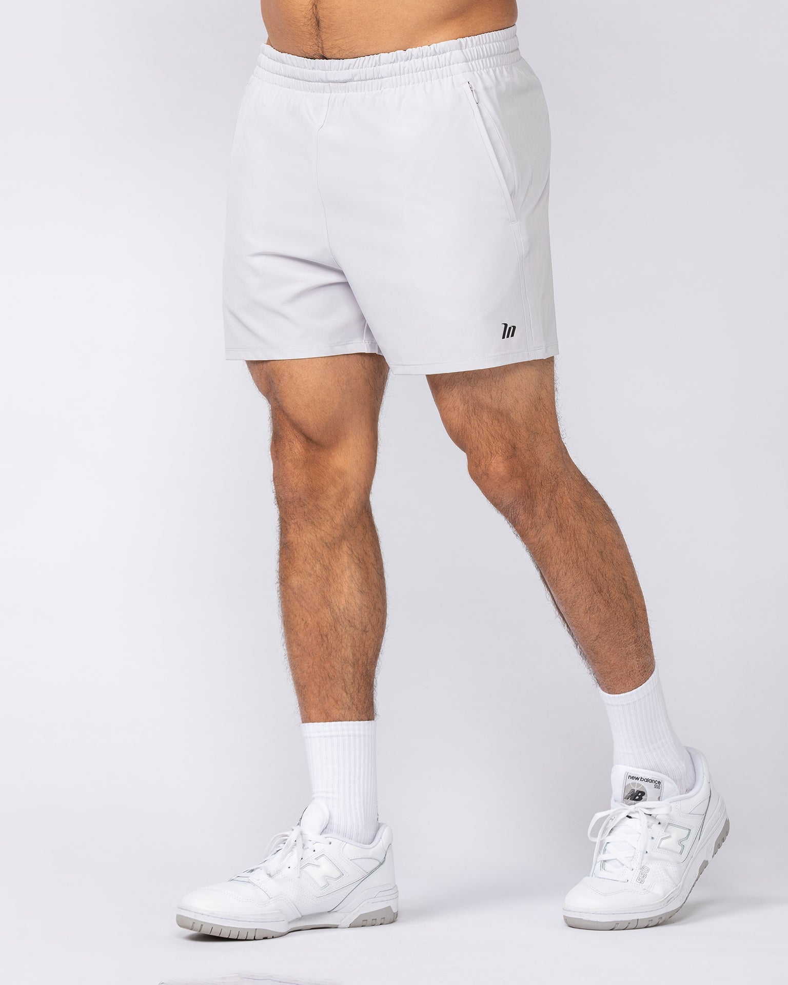 New Heights 4" Shorts - Ice Grey-Shorts-S-092529ICEGREY-S-MNAPPRL44248-3-Muscle Nation