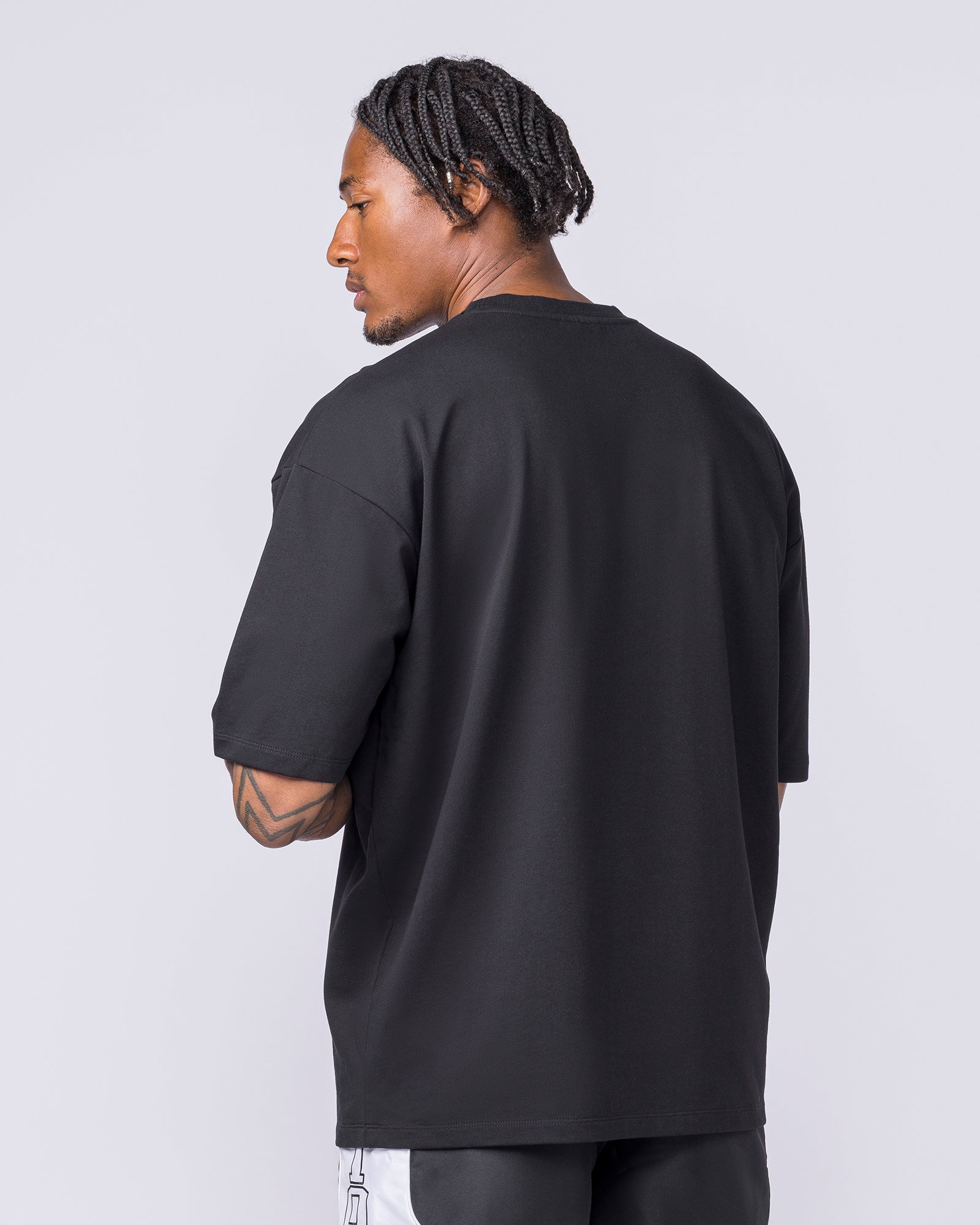 Off Duty Oversized Tee - Black-T-Shirts-S-022622BLK-S-MNAPPRL48691-2-Muscle Nation