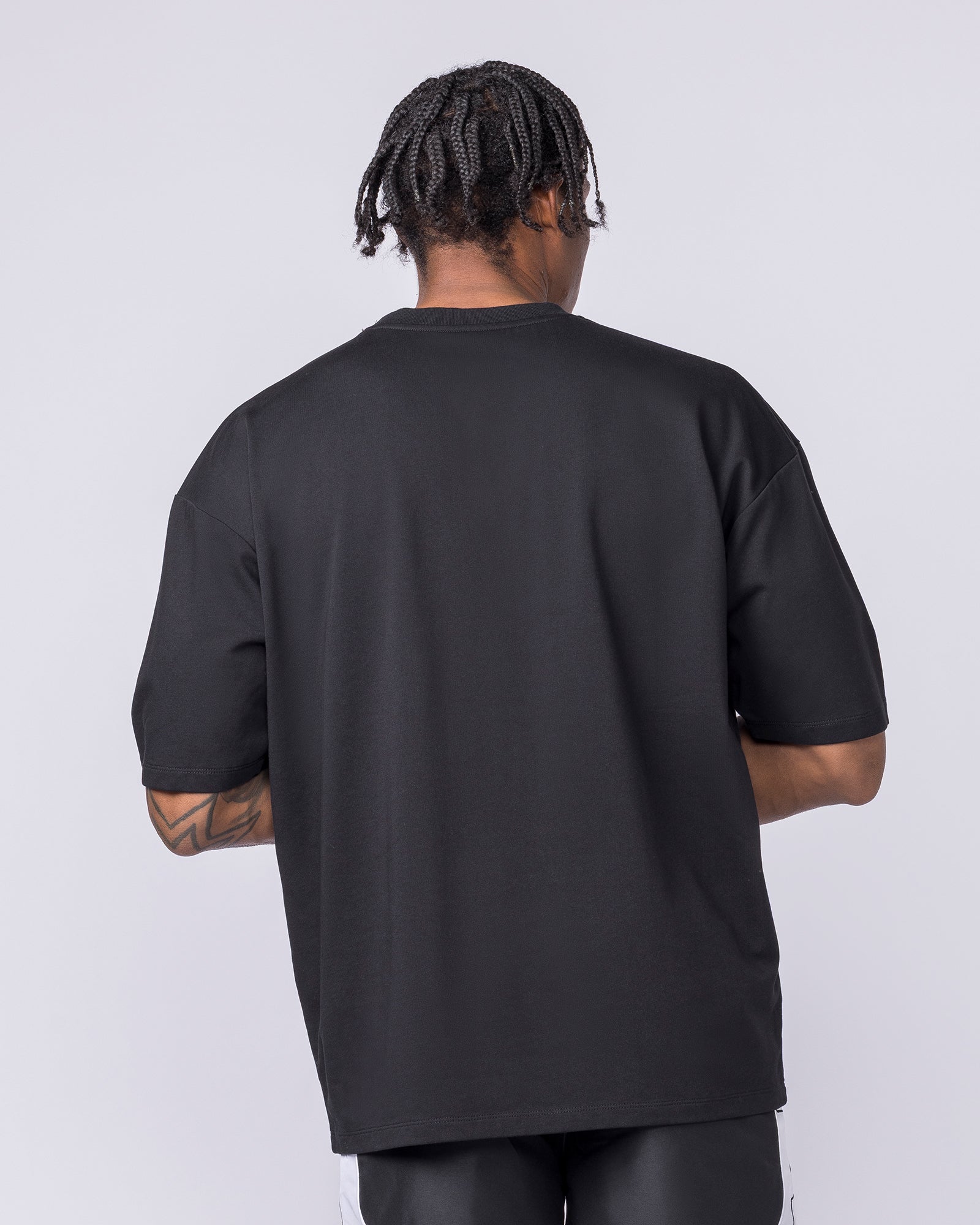 Off Duty Oversized Tee - Black-T-Shirts-S-022622BLK-S-MNAPPRL48691-4-Muscle Nation