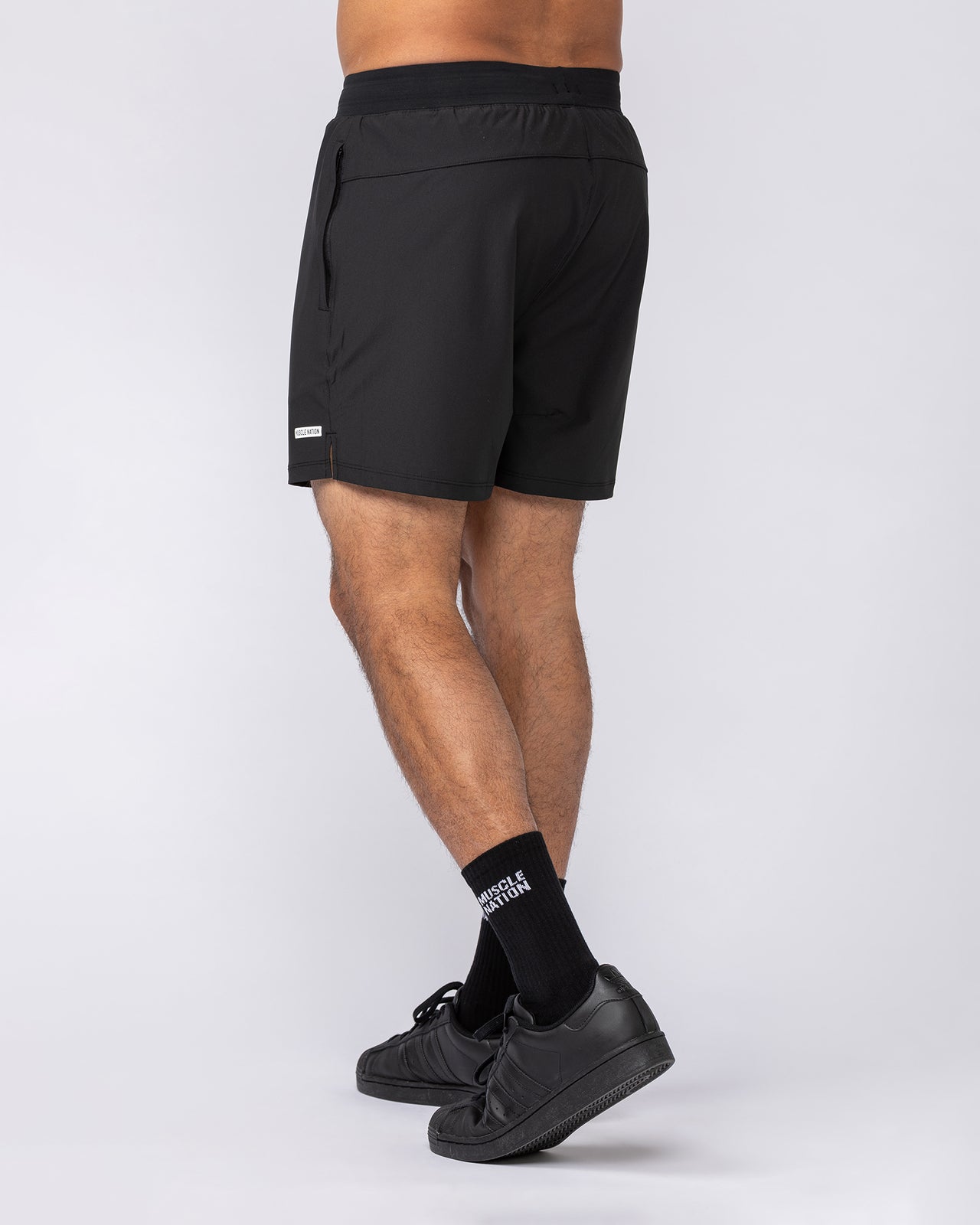 On Repeat Training 5" Shorts Black - Muscle Nation men's gym shorts, view 7