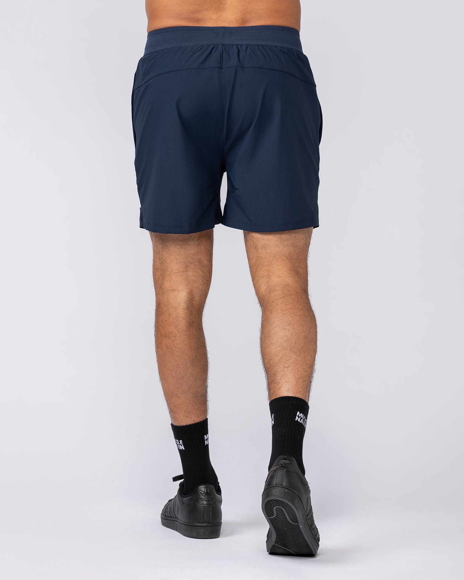 On Repeat Training 5" Shorts - Navy-Shorts-S-082534NAVY-S-MNAPPRL43970-5-Muscle Nation