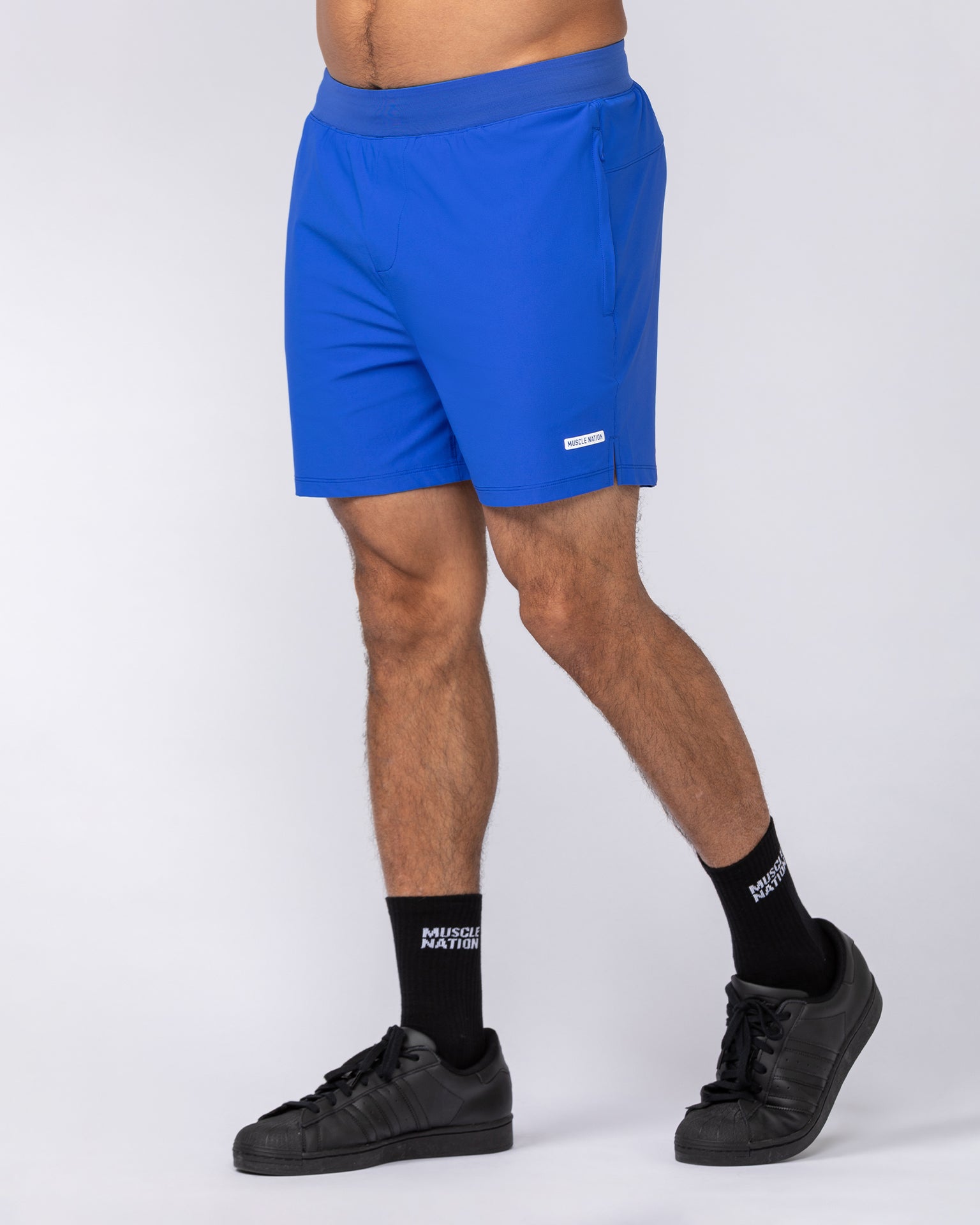 On Repeat Training 5" Shorts - Power Blue-Shorts-S-082534PWRBL-S-MNAPPRL43963-2-Muscle Nation