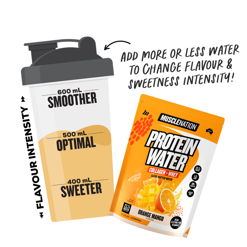 PROTEIN WATER - Orange Mango - 25 serves-Protein Waters-MNSUPPS0332-9359054001305-3-Muscle Nation