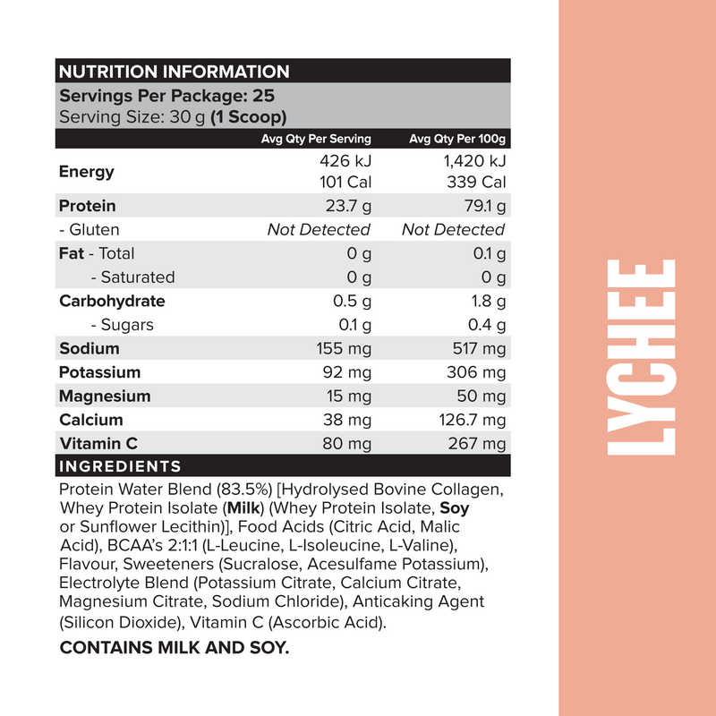 PROTEIN WATER Lychee - Muscle Nation protein water, view 3