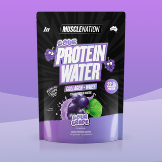 PROTEIN WATER - Sour Grape - 25 serves-Protein Waters-MNSUPPS0383-9359054002791-1-Muscle Nation