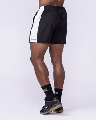 Panelled Function 4" Shorts - Black-Shorts-S-112565BLK-S-MNAPPRL47657-2-Muscle Nation