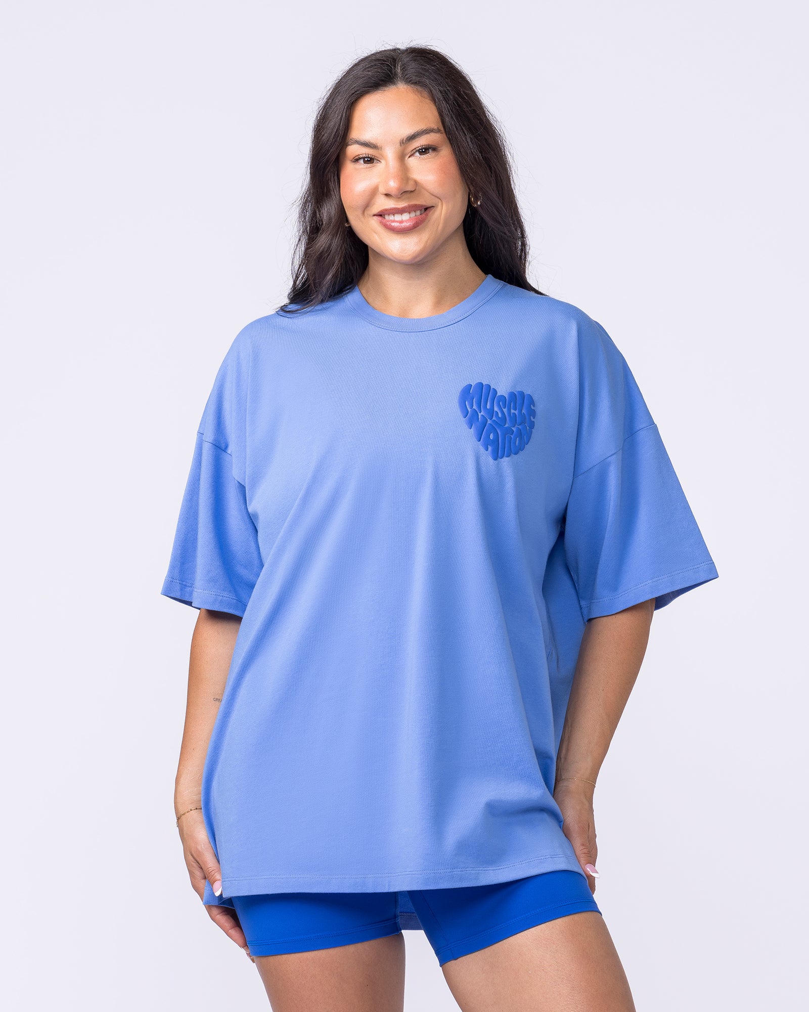 Peachy Oversized Tee - Salt Air-T-Shirts-XXS-022606SLTA-XXS-MNAPPRL48395-3-Muscle Nation