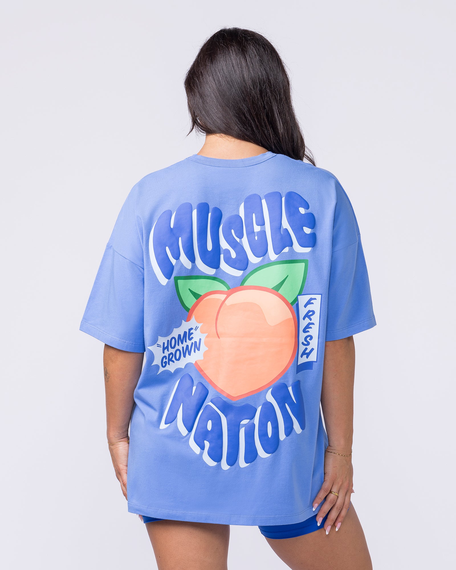 Peachy Oversized Tee - Salt Air-T-Shirts-XXS-022606SLTA-XXS-MNAPPRL48395-5-Muscle Nation