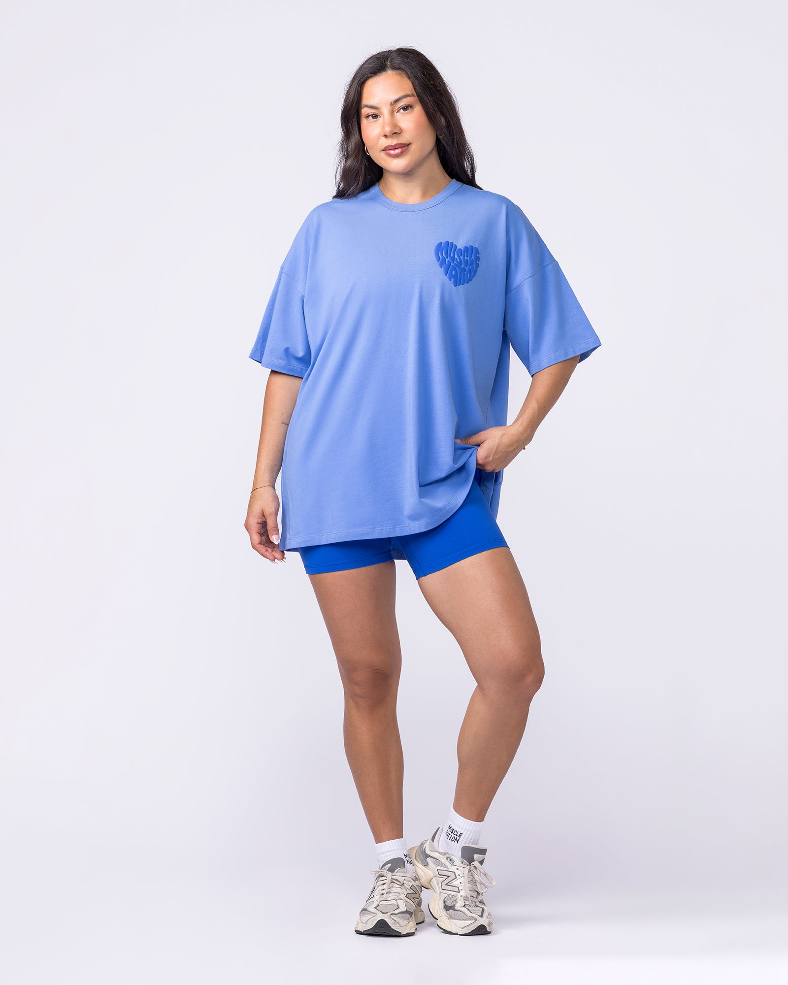 Peachy Oversized Tee - Salt Air-T-Shirts-XXS-022606SLTA-XXS-MNAPPRL48395-6-Muscle Nation