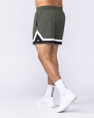Player 4" Active Shorts - Dark Khaki-Shorts-S-1125160DKHAKI-S-MNAPPRL47686-1-Muscle Nation