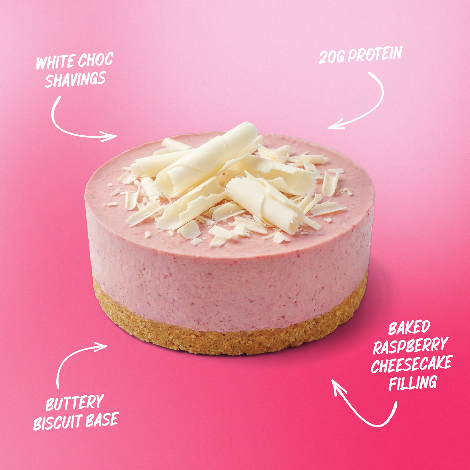 Protein Cheesecake - Raspberry White Chocolate-3-Muscle Nation