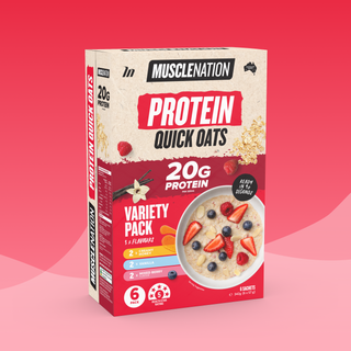 PROTEIN Quick Oats - Variety Packs - 6 Sachets-Protein Oats-MNSUPPS0392-9359054002111-1-Muscle Nation