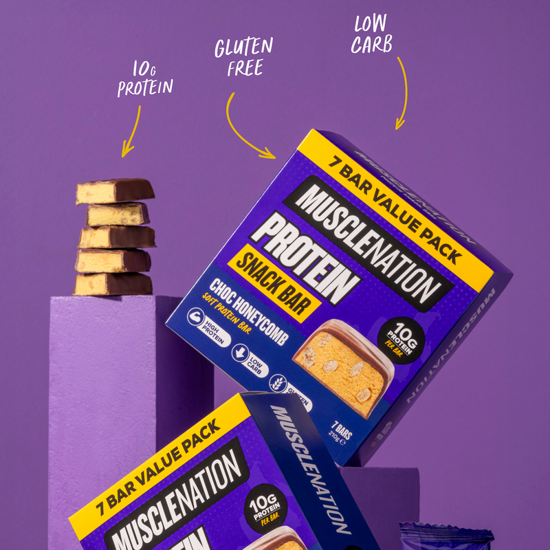 SNACK Protein Bar - Choc Honeycomb 7 Pack-MNSUPPS0461-9359054002494-3-Muscle Nation