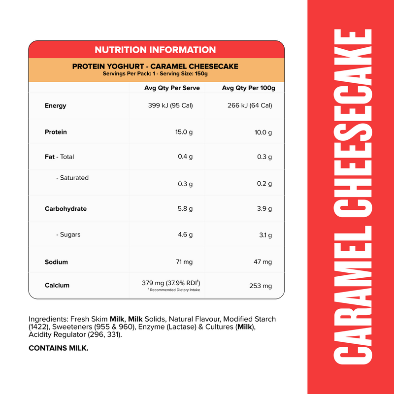 PROTEIN YOGHURT - CHOCLT - Caramel Cheesecake Pouch-Yoghurt-MNSUPPS0498-2-Muscle Nation