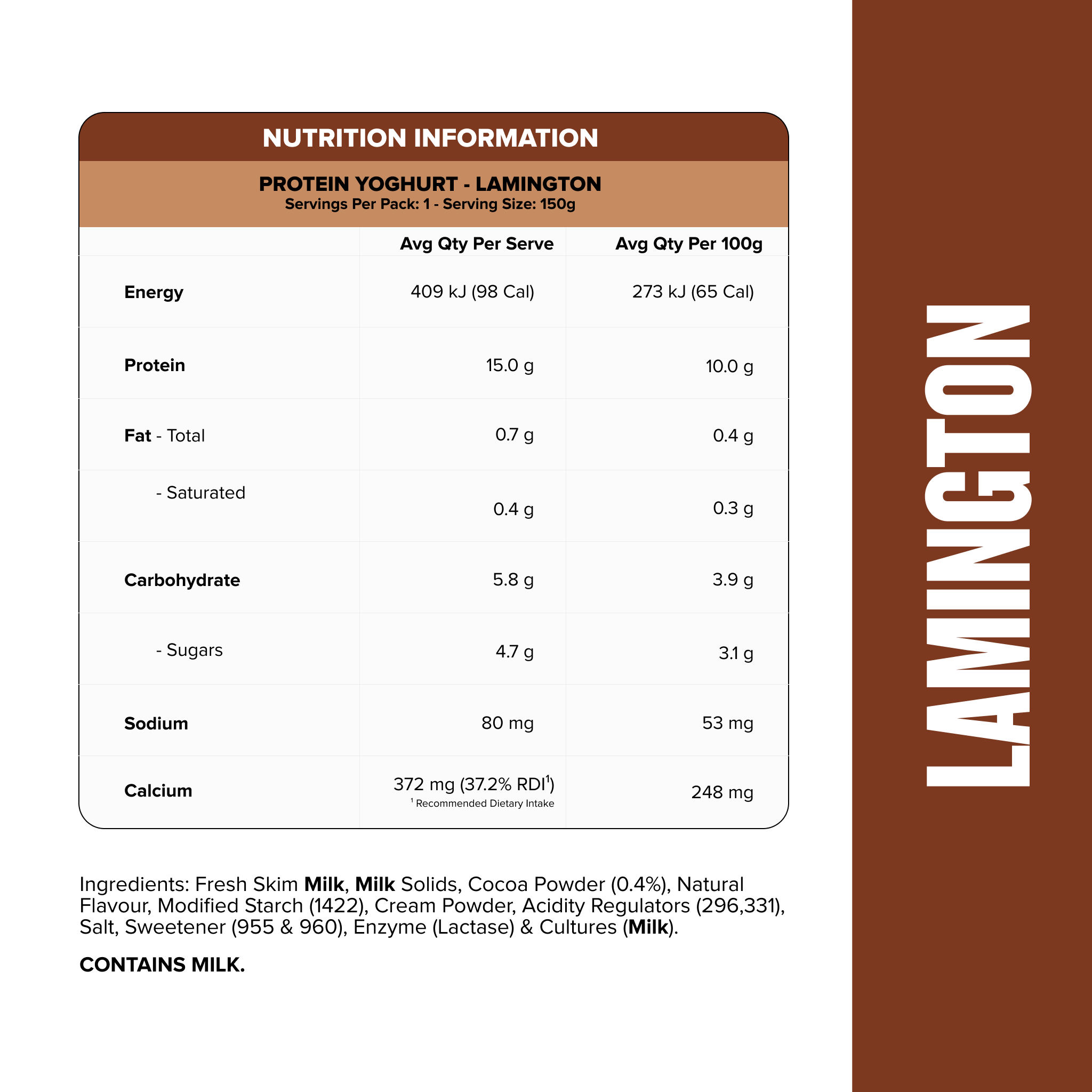 PROTEIN YOGHURT - Lamington Pouch-Yoghurt-MNSUPPS0497-2-Muscle Nation