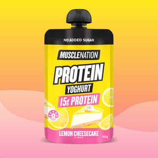 PROTEIN YOGHURT - Lemon Cheesecake Pouch-Yoghurt-MNSUPPS0496-1-Muscle Nation