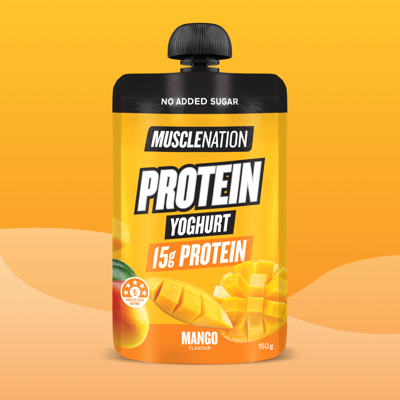 PROTEIN YOGHURT - Mango Pouch-Yoghurt-MNSUPPS0495-1-Muscle Nation