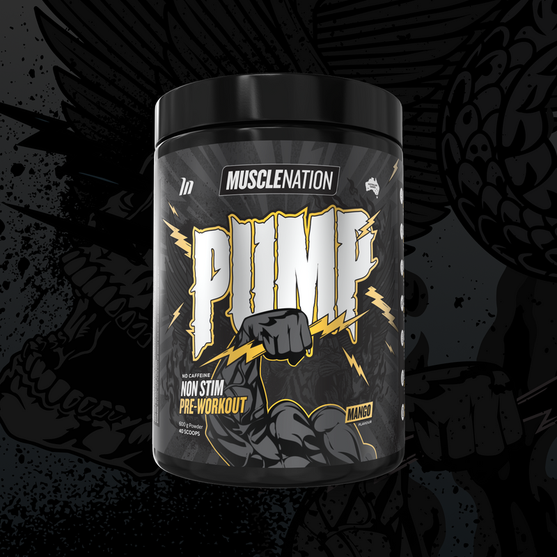 PUMP Pre-Workout Caffeine Free - Mango - 40 serves-Pump-MNSUPPS0404-9359054003002-1-Muscle Nation