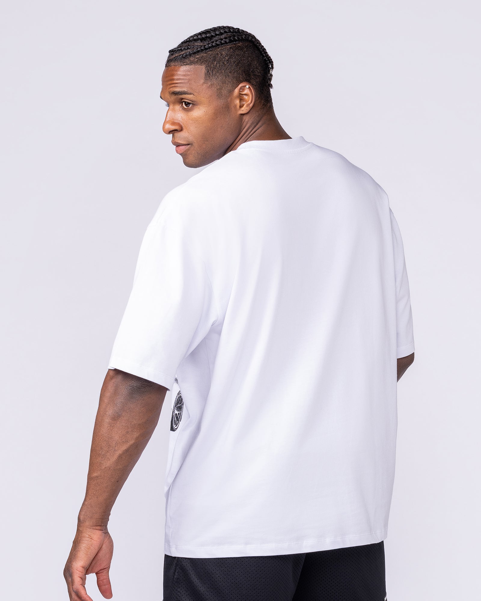 Push The Limits Oversized Tee - White-T-Shirts-XXS-1125187WHT-XXS-MNAPPRL47039-2-Muscle Nation