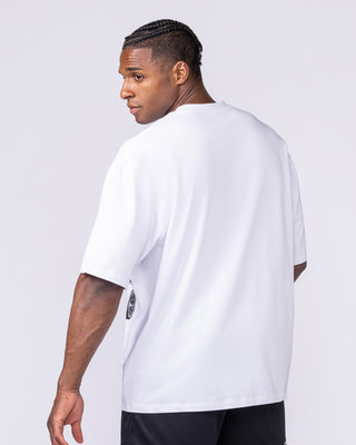 Push The Limits Oversized Tee - White-T-Shirts-XXS-1125187WHT-XXS-MNAPPRL47039-2-Muscle Nation