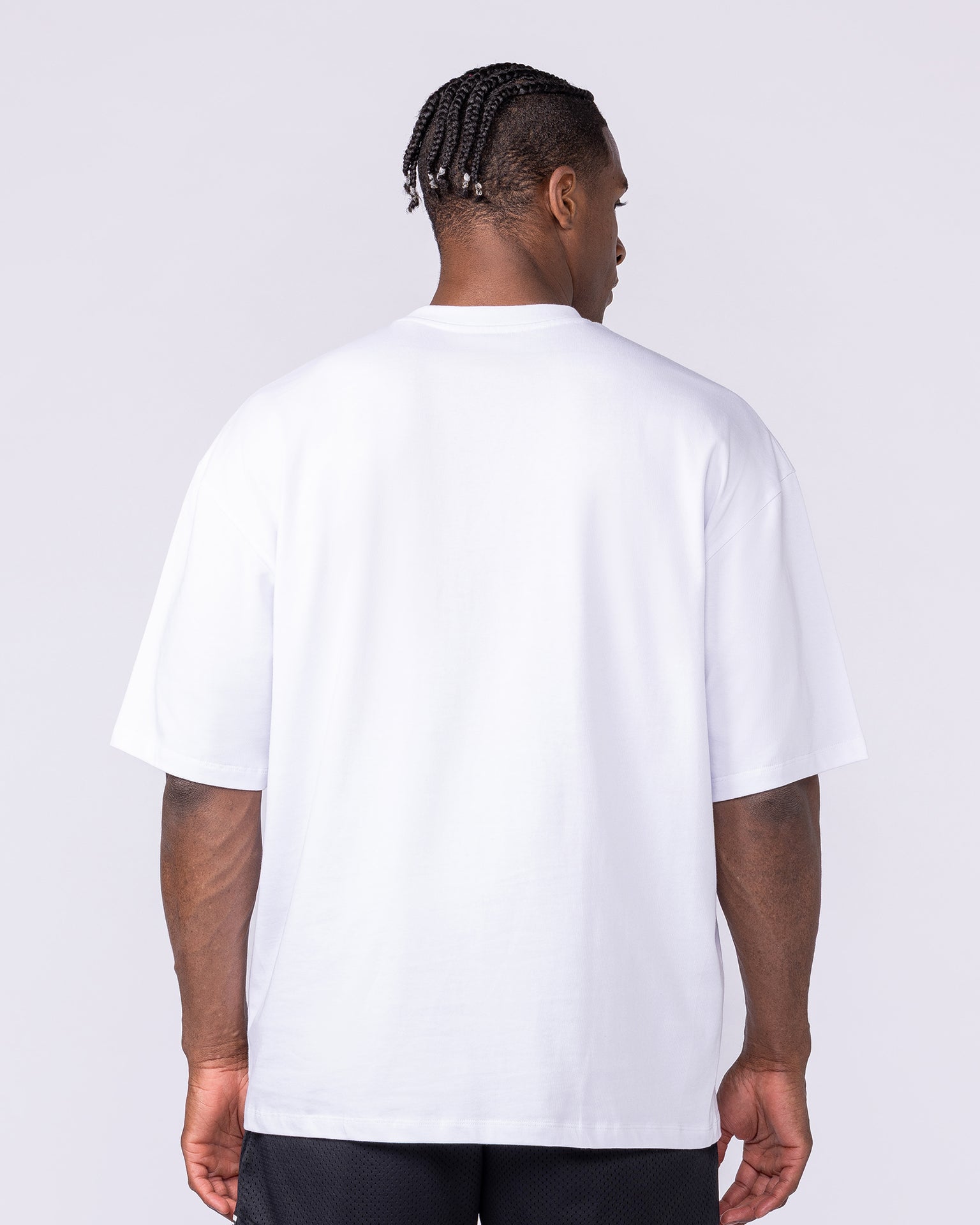 Push The Limits Oversized Tee - White-T-Shirts-XXS-1125187WHT-XXS-MNAPPRL47039-5-Muscle Nation