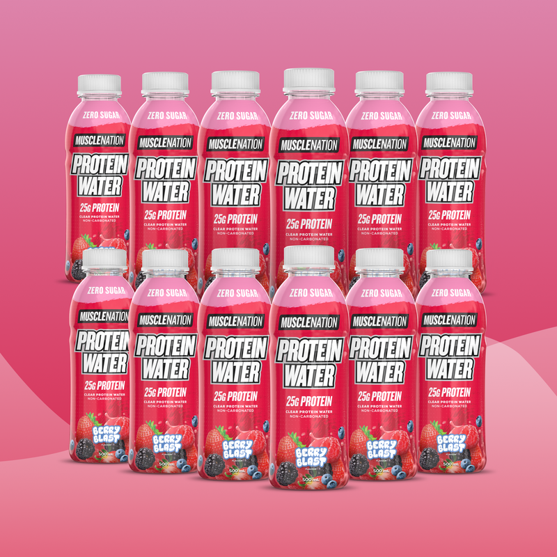 Protein Water RTD - Berry Blast 500ml (12 Pack)-Ready to Drink-MNSUPPS0358-19359054001821-1-Muscle Nation