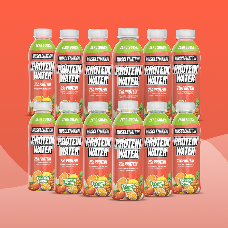 Protein Water RTD - Tropical Crush 500ml (12 Pack)-Ready to Drink-MNSUPPS0359-19359054001814-1-Muscle Nation