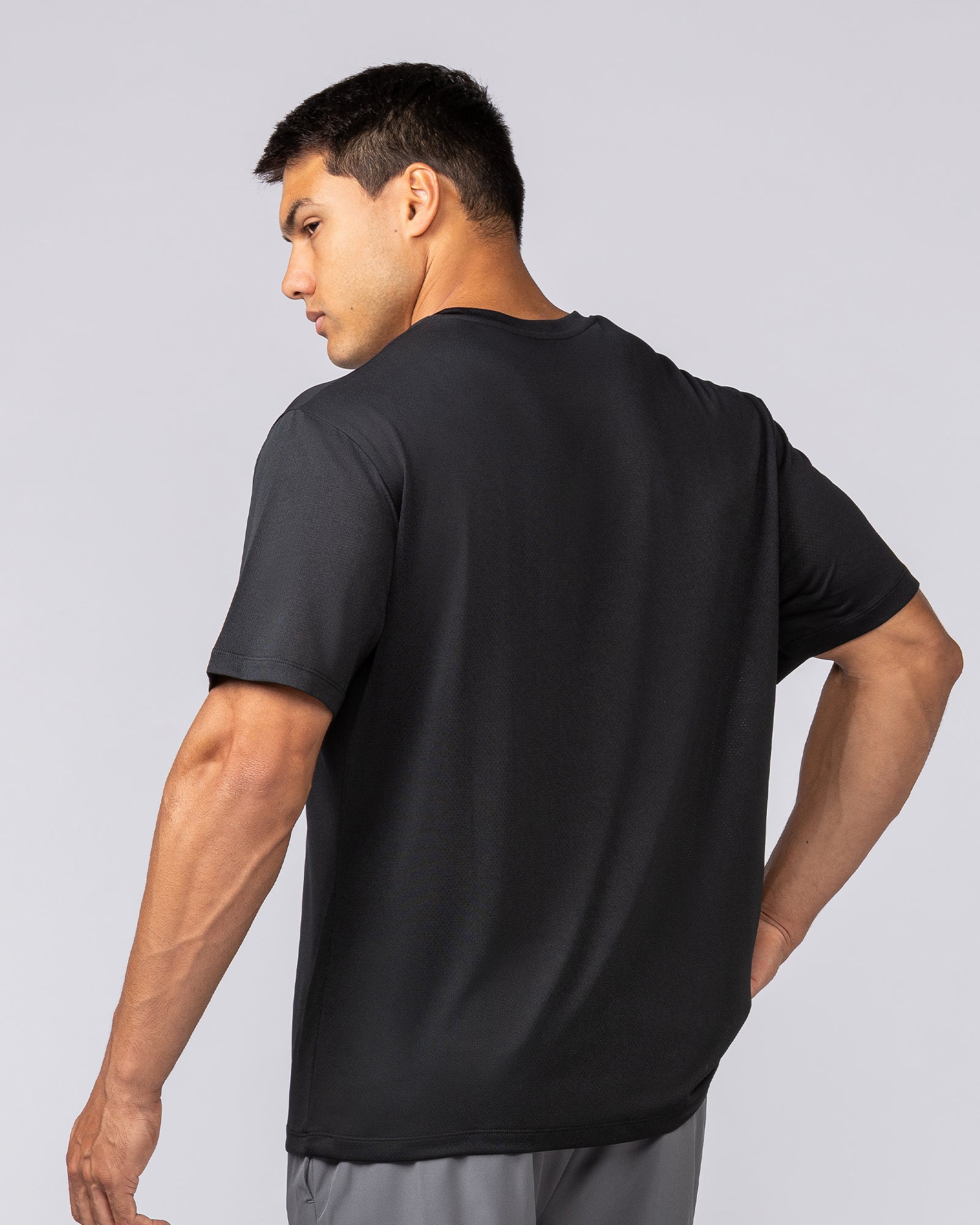 Relaxed Active Tee - Black-T-Shirts-S-022437BLK-S-MNAPPRL29712-3-Muscle Nation