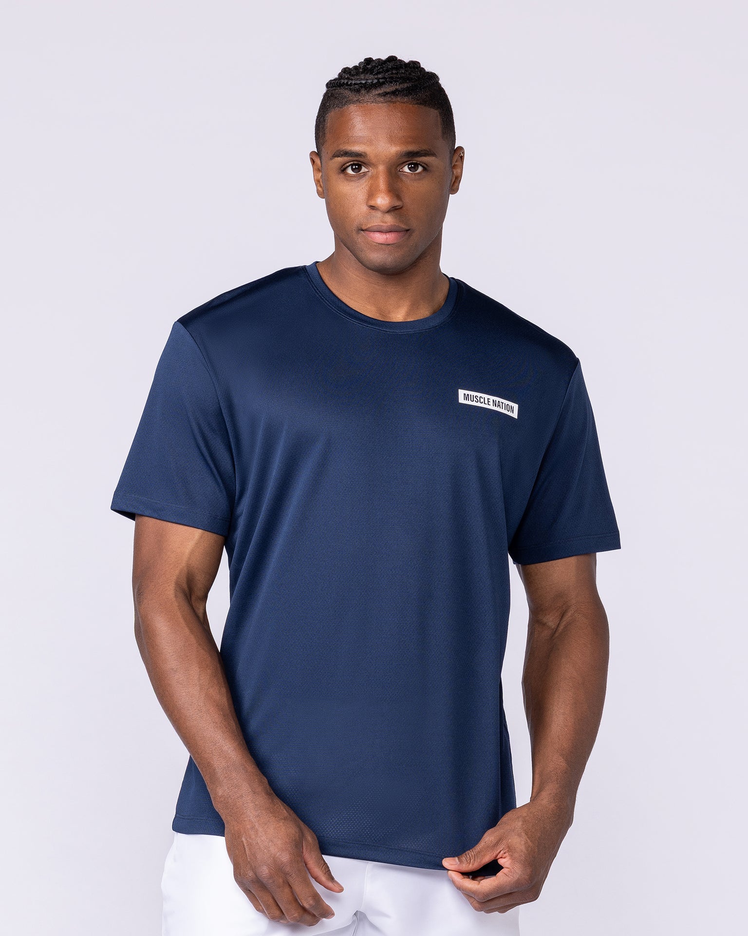 Relaxed Active Tee - Navy-T-Shirts-S-112559NAVY-S-MNAPPRL47062-1-Muscle Nation