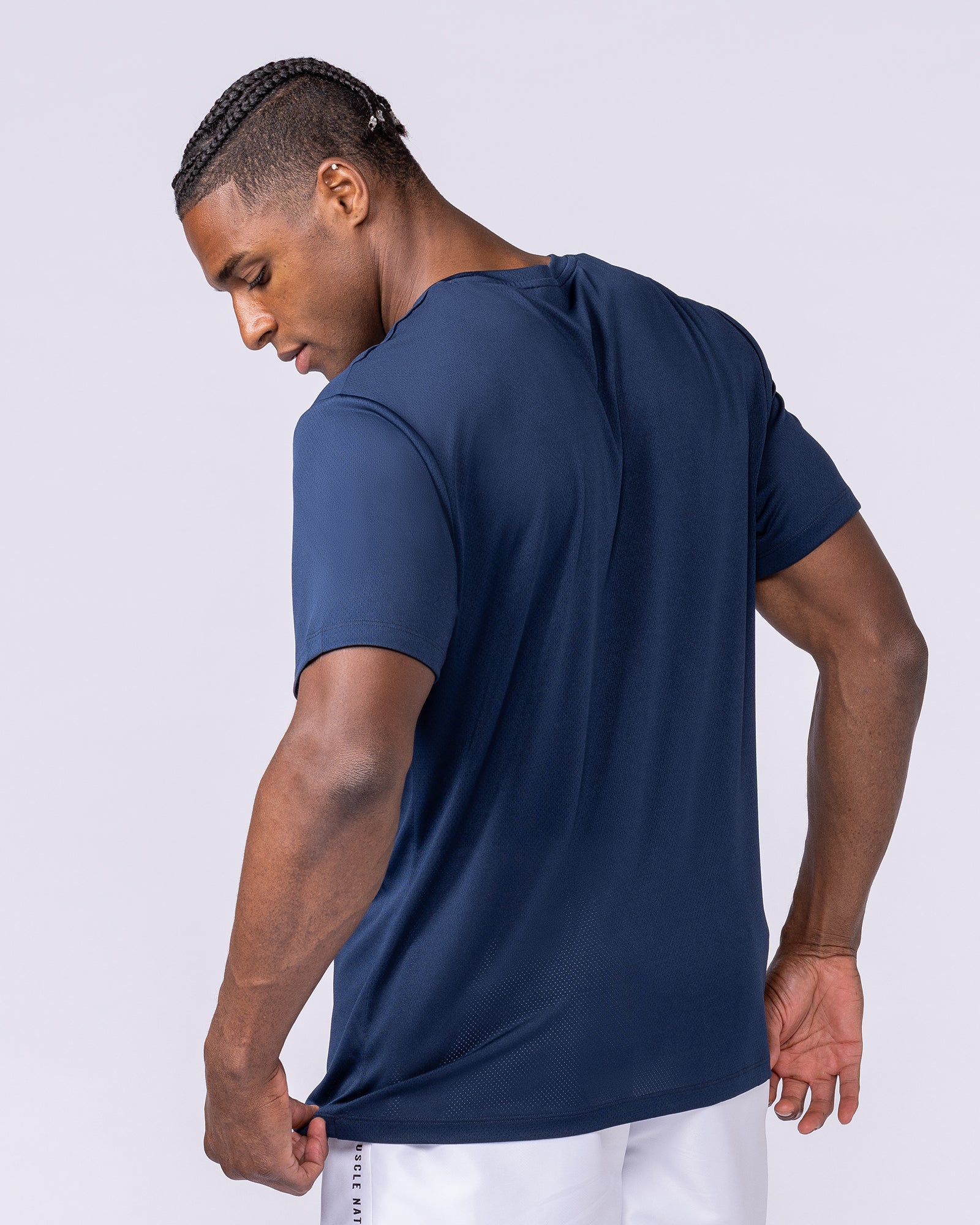 Relaxed Active Tee - Navy-T-Shirts-S-112559NAVY-S-MNAPPRL47062-3-Muscle Nation