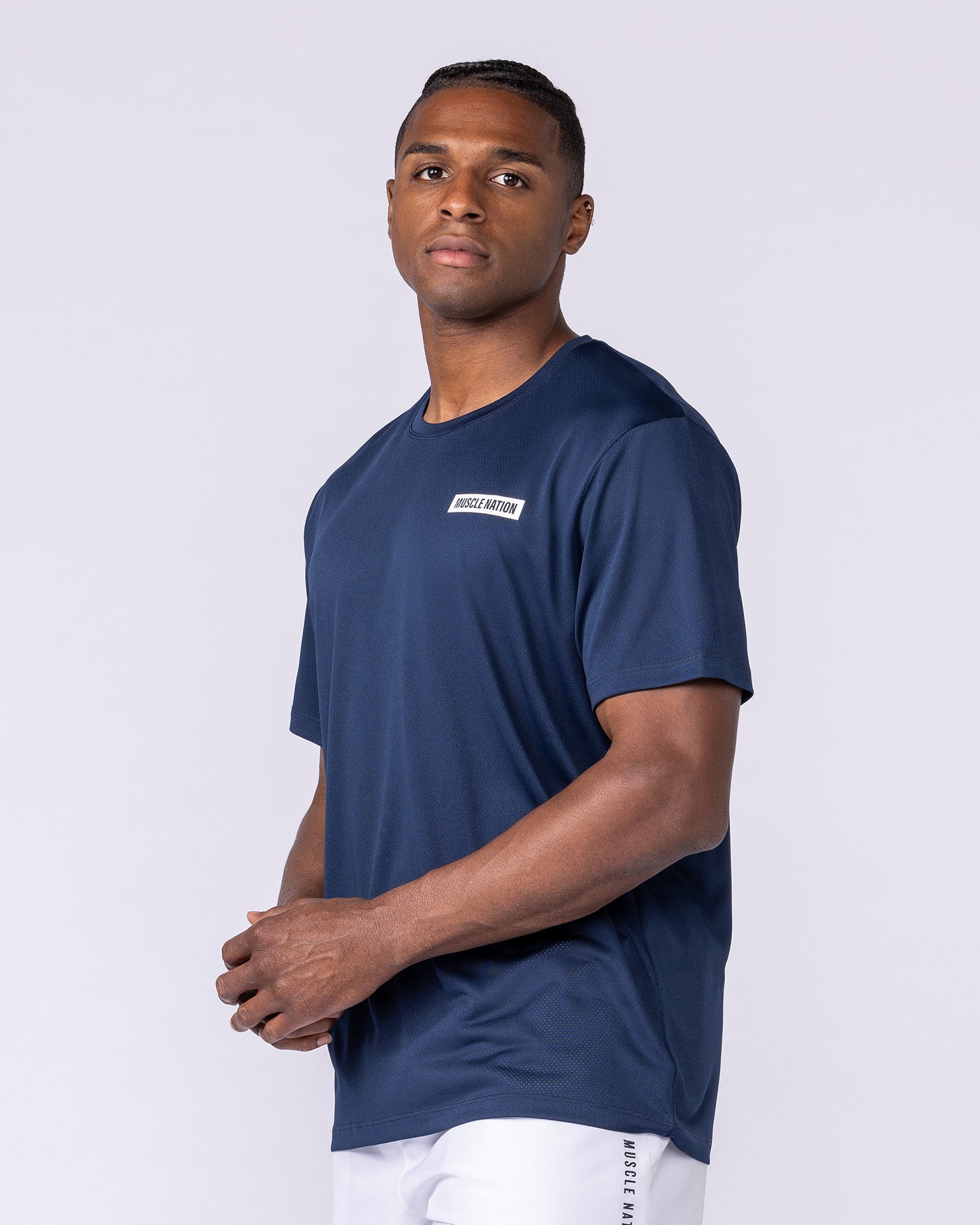 Relaxed Active Tee - Navy-T-Shirts-S-112559NAVY-S-MNAPPRL47062-4-Muscle Nation